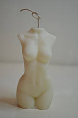 Свічка жіночий торс (Венера), білий  без аромату