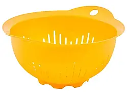 Друшляк пластиковий d=22см (29,5*25,5*13,5см) 167401 св.помаранчевий ТМ"АЛЕАНА"