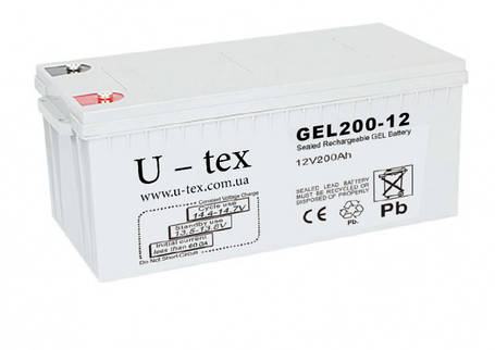 U-tex 12В / 200 Ah GEL, фото 3