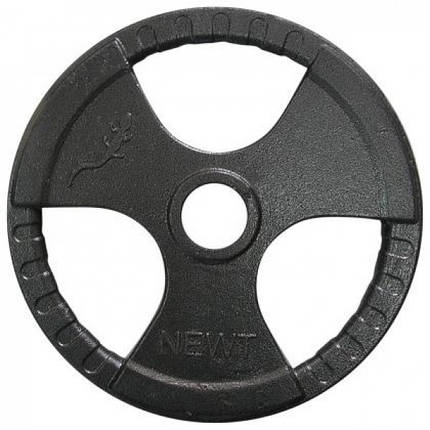 Диск важкоатлетичний з хватами млинець для штанги Newt 25 кг (31 мм), фото 2