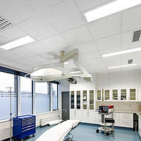 Плита потолочная для мед учреждений Rockfon MediCare Standard 1200*600*15мм.
