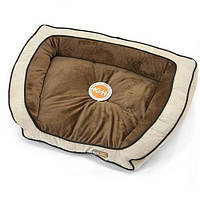 K&H Bolster Couch лежак для собак кофейный/желто-коричневый | S