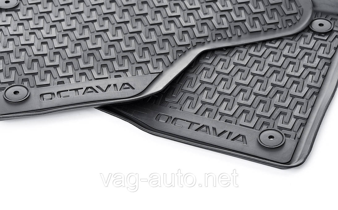 Гумові килимки в салон Skoda Octavia A7, фото 1