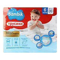 Підгузки-трусики дитячі Bambik одноразові 6 15 кг +, 30 шт (4823071652536)