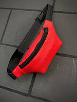 Бананка сумка поясная сумка для документов сумка на пояс Calvin Klein красная молния пластиковая