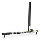 Ноги до сітки в рамі RIAN (2шт) H450 W500 (тр.15x15), чорний | Ніжки для торгової сітки у рамці, фото 7