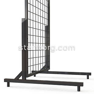 Ноги до сітки в рамі RIAN (2шт) H450 W500 (тр.15x15), чорний | Ніжки для торгової сітки у рамці