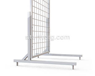 Ноги до сітки в рамі DAMIAN (2шт) H450 W500 (тр.17X17), білий | Ніжки для торгової сітки у рамці