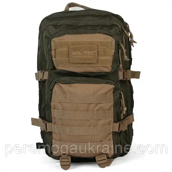 Рюкзак тактичний Mil-Tec Assault 36 л Green/Coyote (14002302)