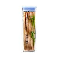Зубочистки бамбуковые двусторонние в колбе зажигалка (12)