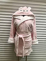 Домашний халат теплый, махровый женский плюшевый халатик, размер S, L, XL, Polar