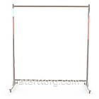 Стійка WERX-1-120, L 1000мм, кв. 20х20мм, біла. Стійка вішалка для одягу, розбірна. Торгова стійка рейл  для речей, фото 4