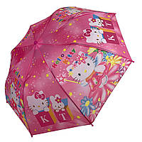 Детский зонт с Хеллоу Китти, полуавтомат от Paolo Rossi, розовый, 03107-2