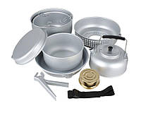 Набор посуды с горелкой алюминий MIL-TEC 14700500