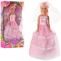Лялька Defa Lucy Ніжна принцеса 8065, Наречена, в бальній сукні, аксесуари, іграшка  Дефа, для дівчаток