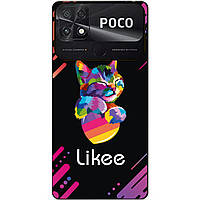 Силіконовий бампер чохол для Xiaomi Poco C40 з малюнком Likee