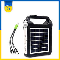 Ліхтар EP-035 Power Bank із сонячною панеллю 9V 3W