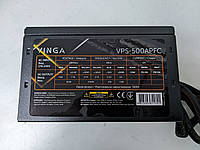 Блок питания Vinga 500W (VPS-500APFC) активный PFC, питание для видеокарты