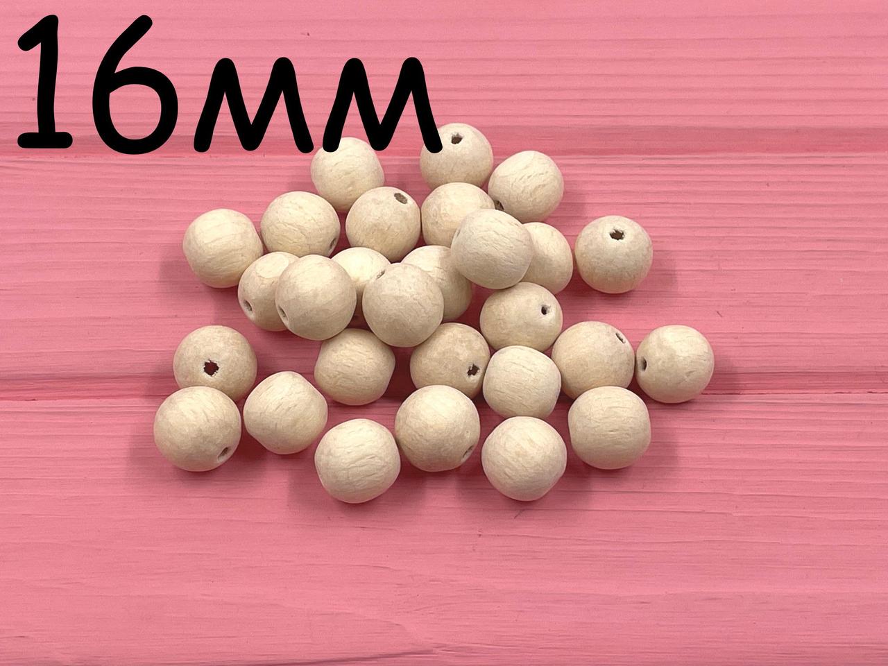 Намистини дерев'яні 16 мм, фото 1