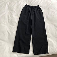 Женские спортивные свободные штаны кроя кюлот (черные, серые); размер: 42-44, 44-46, 48-50