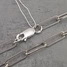 Жіночий срібний ланцюжок якір. Колье - намисто якірного плетіння на шию срібло 925, фото 6