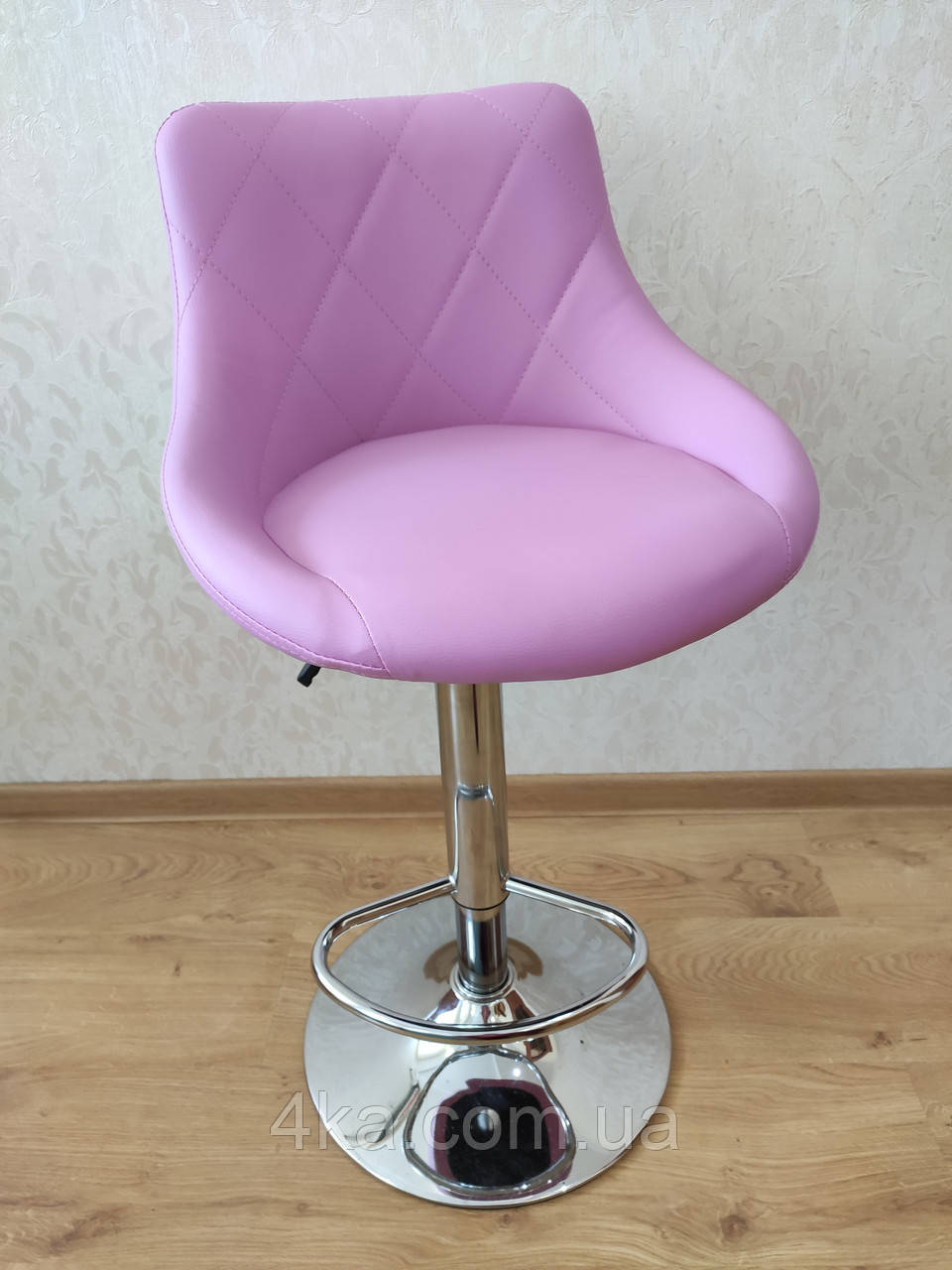 Крісло барне,візажне НС1054W, лавандове, фото 1