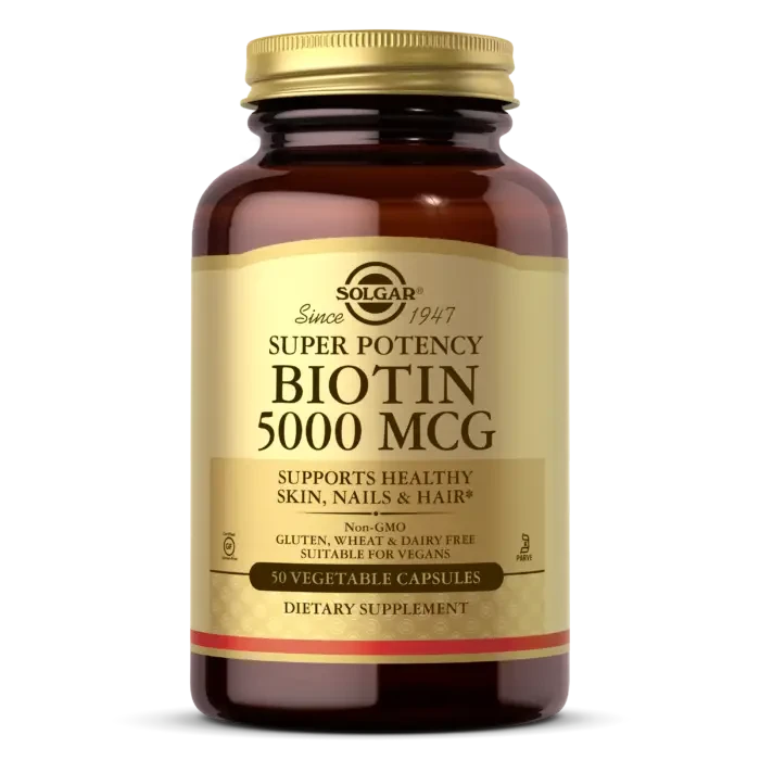 Біотин Солгар 5000 Biotin 5000 mcg 50 Caps вітамін б7