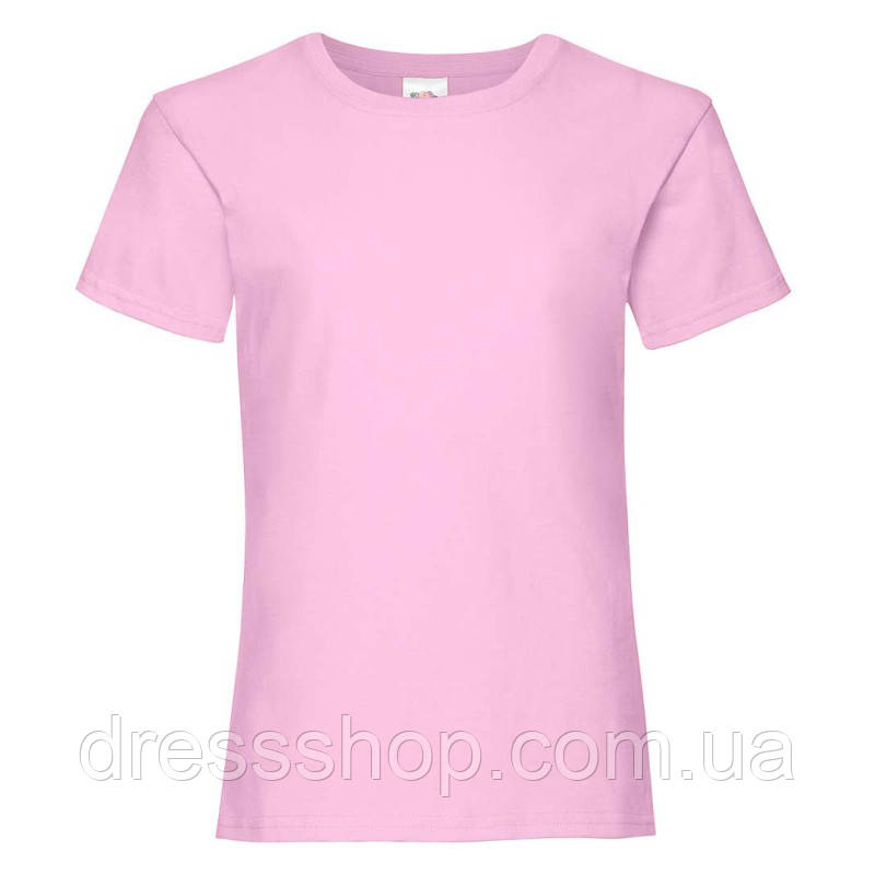 Футболка для девочек от 3 до 15 лет, детские футболки базовые, футболки для девочек Розовая, 140 - фото 1 - id-p1778444731