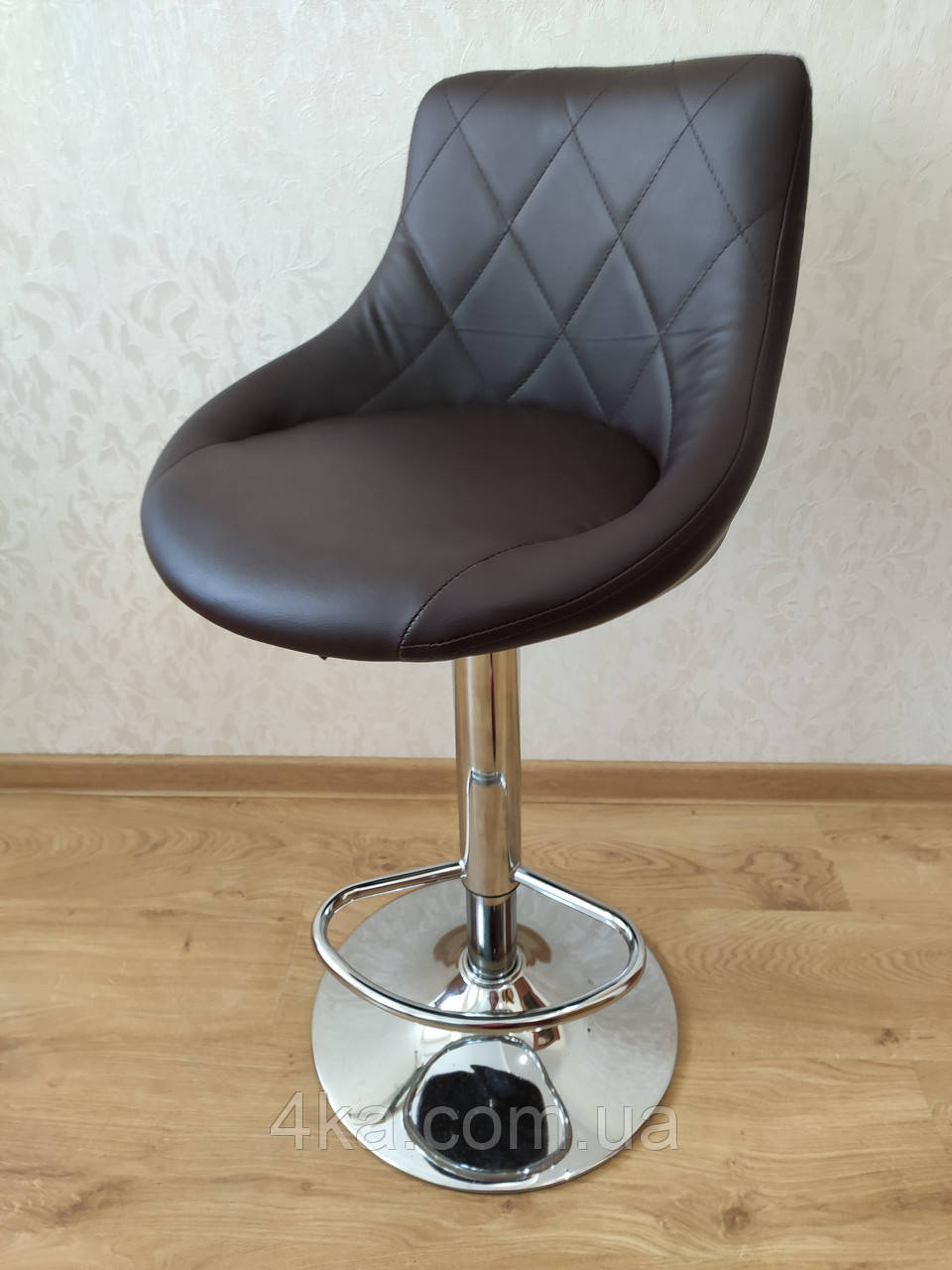 Крісло барне,візажне НС1054W, коричневе, фото 1