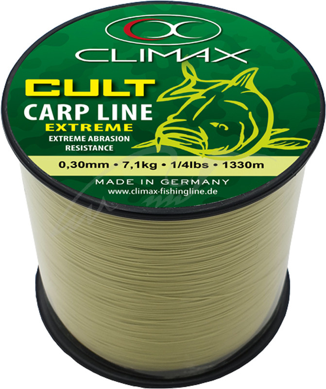 Волосінь Climax Cult Carp Extreme Line 0.35мм 9.2кг (910м) (матова оливкова, matt olive), фото 1