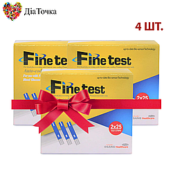 Тест-смужки Finetest premium 50 4 пачки