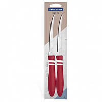 Набор ножей для томатов | Tramontina COR&COR | лезвие 12.7см | красная ручка цена за 1 нож
