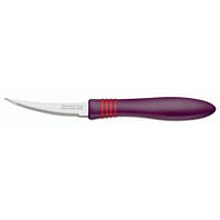 Ножі кухонні Трамонтіна COR & COR для томатів | лезо 7.6см фіолетова ручка