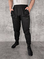 Штаны спортивные мужские трикотажные Брюки мужские Ao Longcom под манжет Черный цвет 3XL