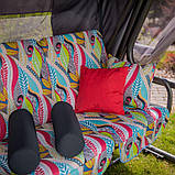 Качеля для саду 4-місна Venezia Lux зі столиками, фото 4