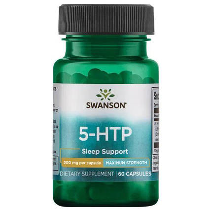 Антидепресант Swanson 5-HTP 200 мг 60 капсул, фото 1