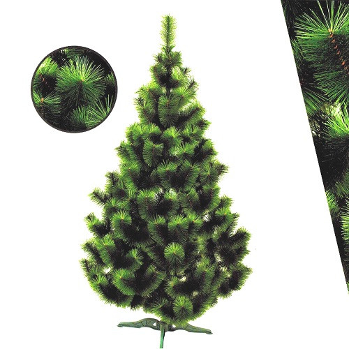 Сосна (новорічна) двокольорова (світло/темно-зелена) штучна Ялинка для дому (пухнаста) | 1.2м