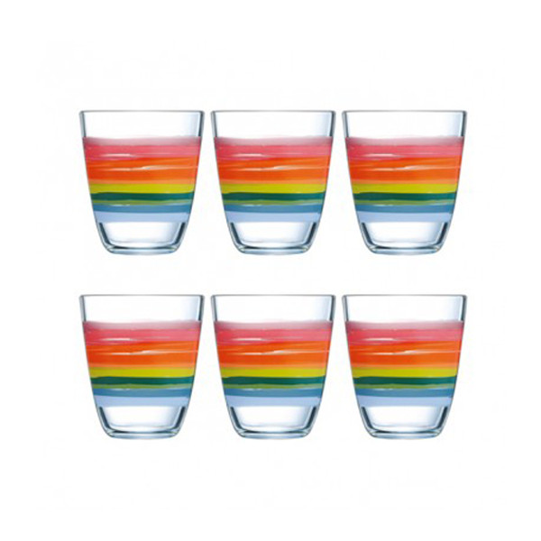 Склянки низькі (скляні) Luminarc "Color pencil" | набір: 6шт | 310мл