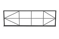 Каркас відкатних воріт — під зашивку профлистом
