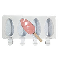 Оригинальная форма для мороженного "Эскимо" льда и дисертов | силикон "Шишки" | планшет 4 формы