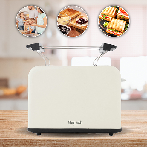 Тостер Gerlach 1100Вт GL 3221 Cream