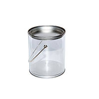 Маленькая жестяная баночка (контейнер) с крышкой 100 грамм | «Серебряное ведерко» | Круглая