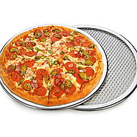 Сетка-экран для выпечки (приготовления) пиццы | сетчатый алюминий | 31см