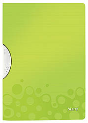 Папка з кліпом Leitz WOW ColorClip, A4 PP, колір "зелений металік", арт.41850064
