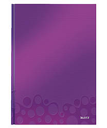 Блокнот WOW A5 в лінійку, колір фіолетовий металік