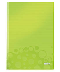 Блокнот WOW A4 в клітинку, колір зелений металік
