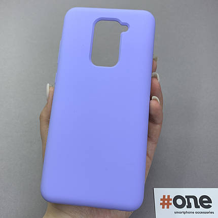 Чохол для Xiaomi Redmi Note 9 щільний з мікрофіброю чохол на телефон сяомі редмі нот 9 бузковий sfa, фото 1