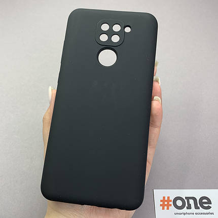 Чохол для Xiaomi Redmi Note 9 щільний з мікрофіброю чохол на телефон сяомі редмі нот 9 чорний sfa, фото 1