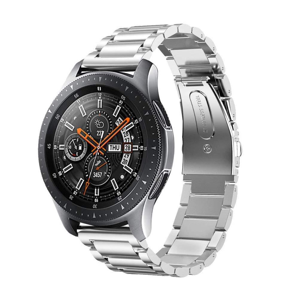 Ремінець браслет для смарт-годинника BeWatch сталевий для Samsung Galaxy Watch 46 мм Срібло (1020405)