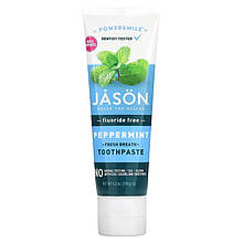 Зубна паста відбілююча Jason Natural "PowerSmile Whitening Paste" з смаком перцевої м'яти (119 г)